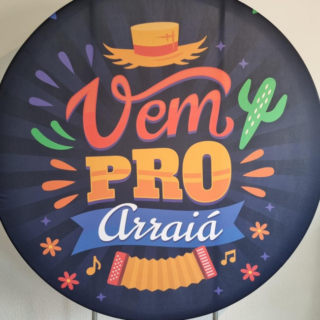 Painel Festa Junina Vem Pro Arraía (tecido 1,50m)