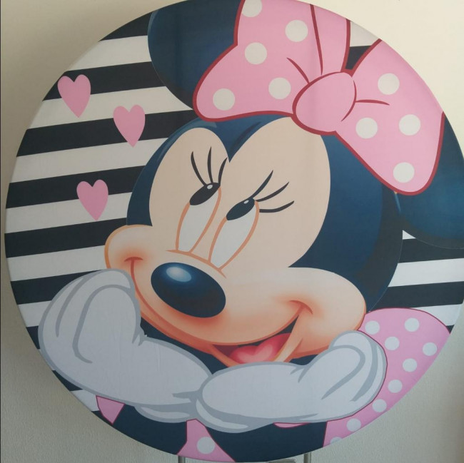 Painel Minnie Rosa - (Tecido 1,50m)