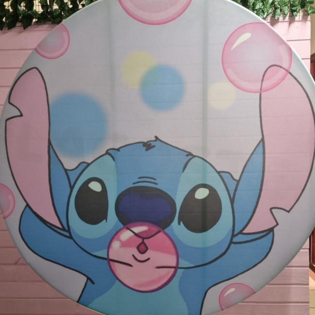 Painel Stitch Chiclete (tecido 1,50m)