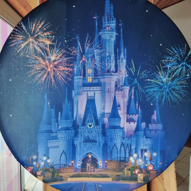 Painel sublimado Castelo Disney Noite (Tecido 1,50m)