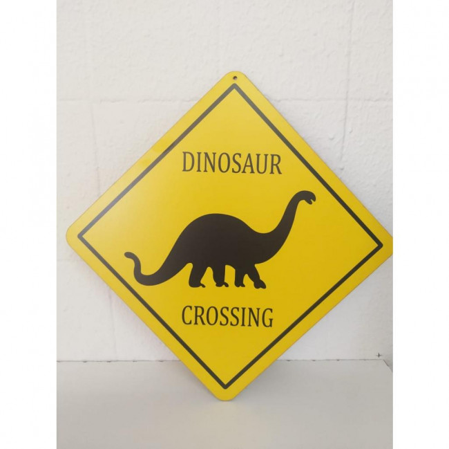 Placa Dinossauro Crossing