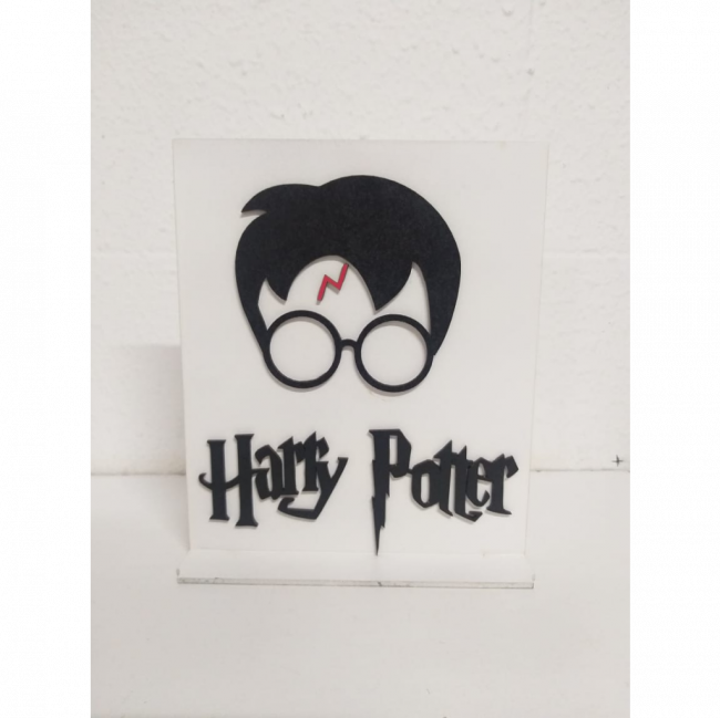 Placa Harry Potter Branca