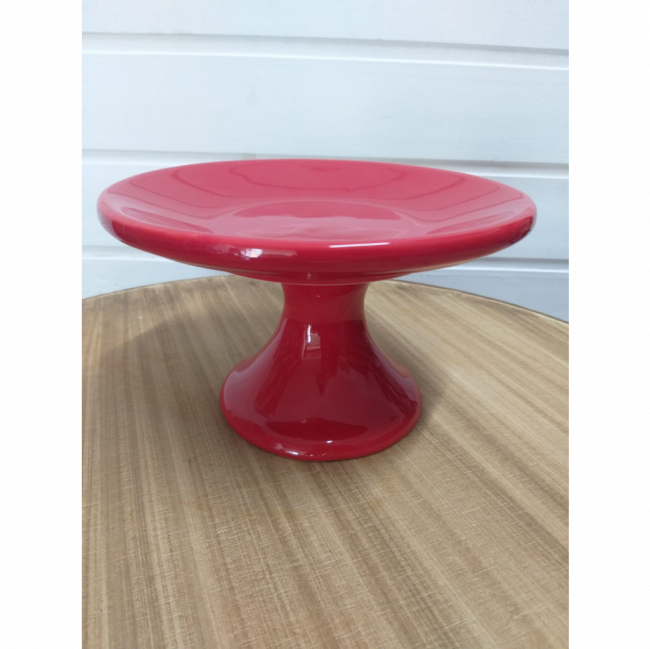 PRATO CERAMICO VERMELHO