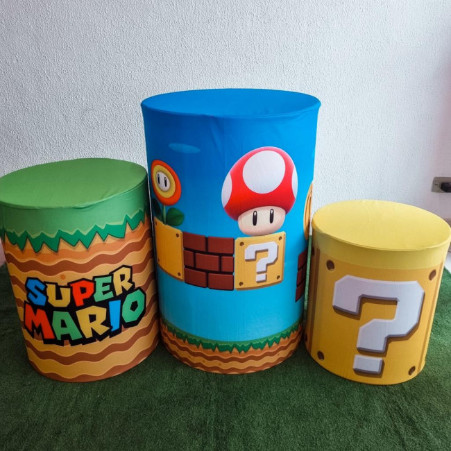 Trio Capas Super Mario Bros ( Somente Tecido)