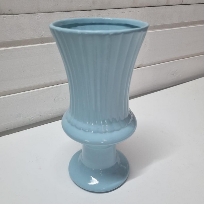 Vaso Ceramico Azul Bebe M