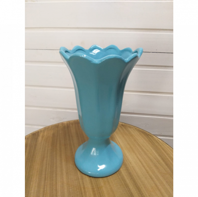 VASO CERAMICO AZUL CEU