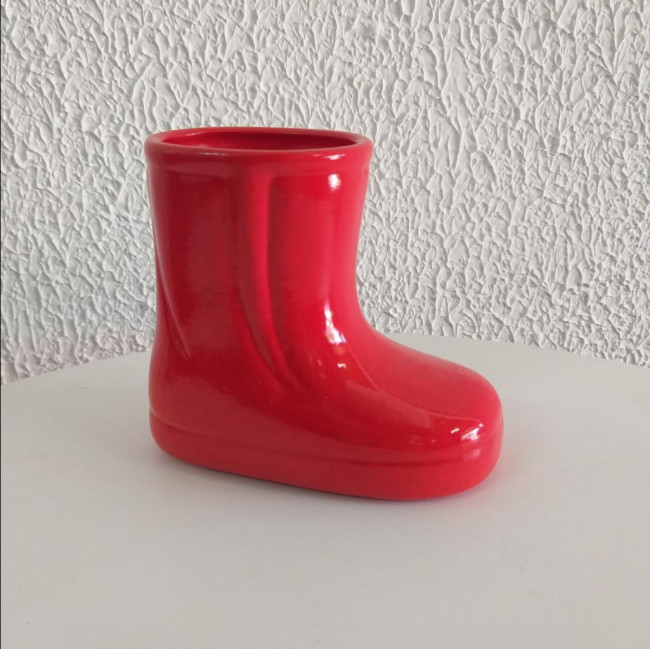 VASO GALOCHA VERMELHO LOUÇA