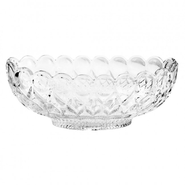 Centro de Mesa Oval Cristal 28cm