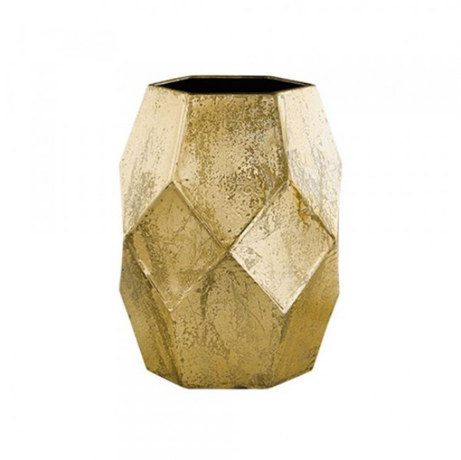 Vaso de Metal Dourado P