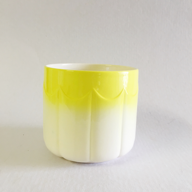 Vaso Gomos Degradê Amarelo