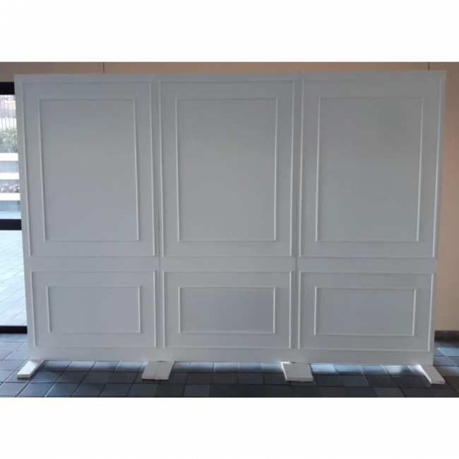 Painel Moldura Boiserie Branco