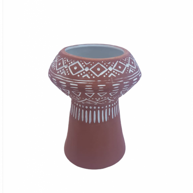 Vaso Barro Tribal P