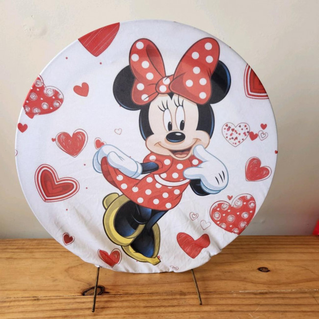 Mini Painel Minnie Vermelha ( estrutura + tecido)