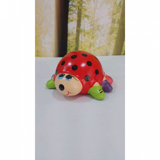 Joaninha Decorativa - porcelana