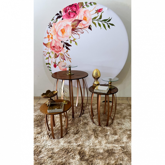 Floral rosa/Rose Golde