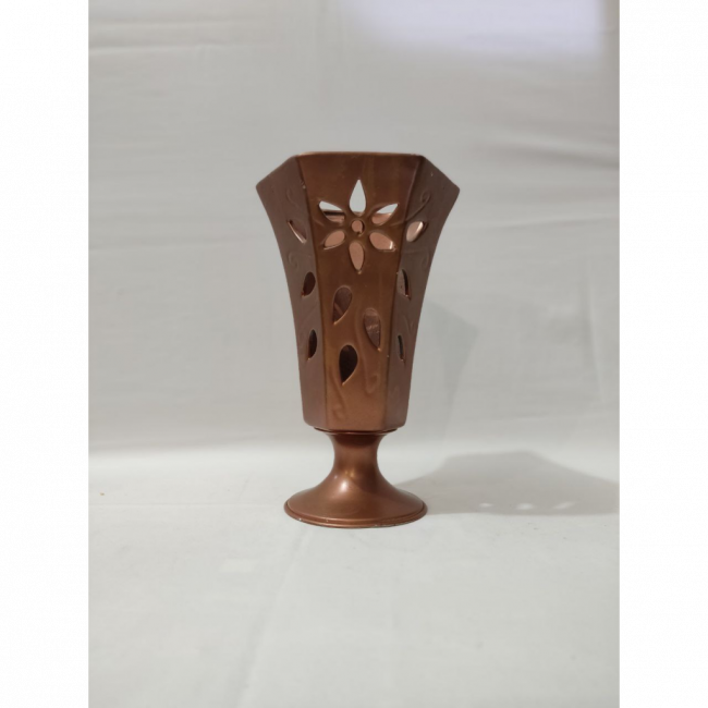 Vaso Vazado de Flor Rose Gold