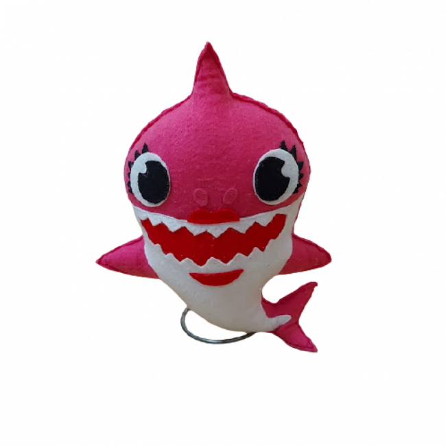 Mommy Shark feltro baby shark (23cmA/18cmC)