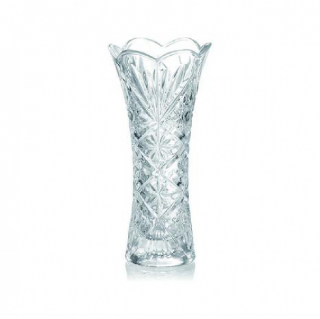 Vaso vidro Cristal Relevo Solaris