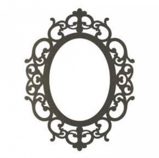 Moldura Oval Ornamentada