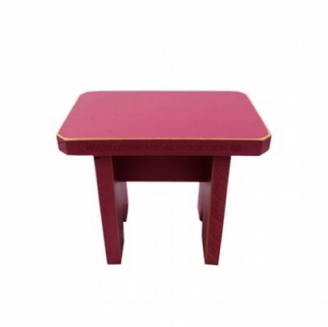 Banco Quadrado MDF Vintage Pink