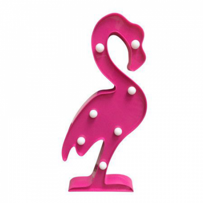 Luminária Led Flamingo Rosa