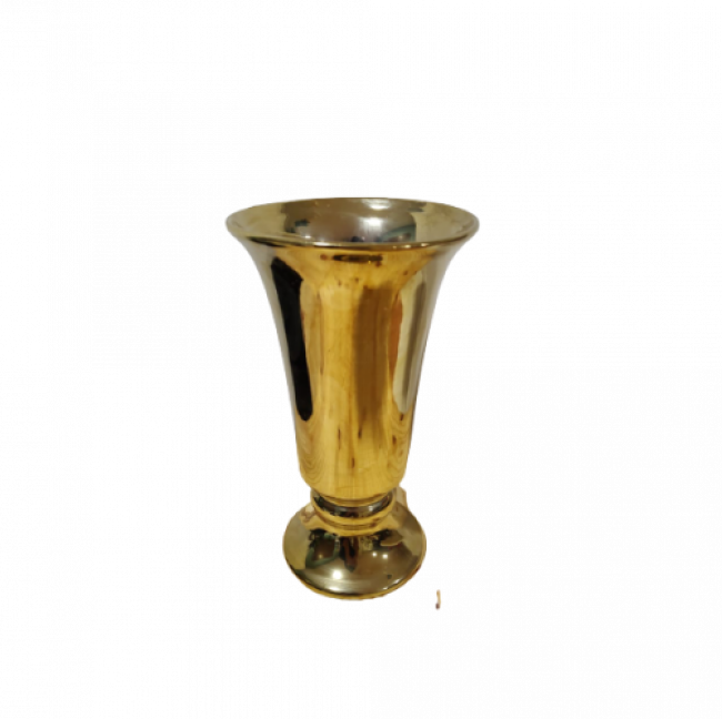 Vaso Metal Dourado G