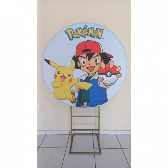 CAPA PAINEL REDONDO POKEMON - 1,30CM