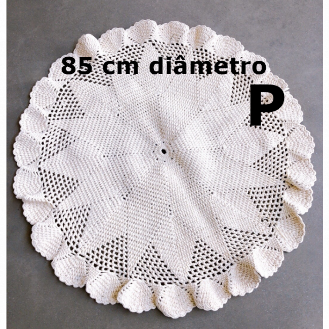 TAPETE BARBANTE Amarelo candy  P - 85cm de diâmetro