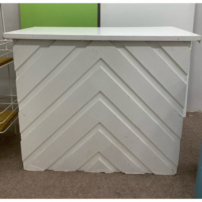 BALCÃO CHEVRON DESMONTAVEL BRANCO