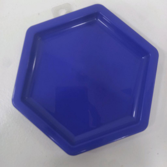 BANDEJA HEXAGONO AZUL