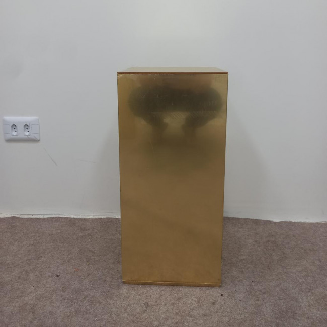 CUBO DE ACRILICO P DOURADO ESPELHADO