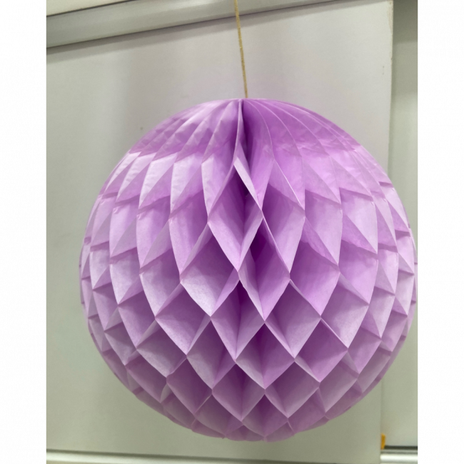 GLOBO COLMEIA DE PAPEL G- LILAS