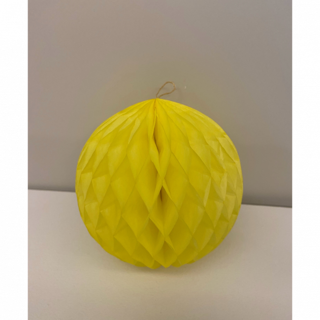 GLOBO COLMEIA DE PAPEL P- AMARELO CANARIO