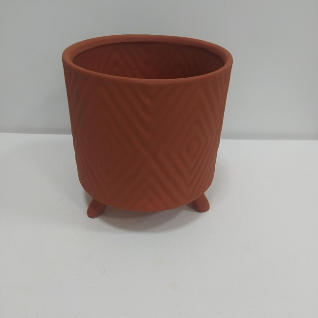 JARRO TERRACOTA FOSCO 15CM DIÂMETRO 16CM ALTURA