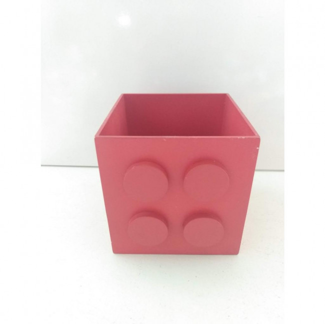 LÚDICO CUBO LEGO VERMELHO