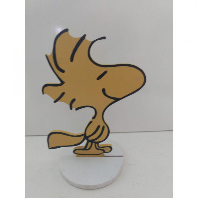 LÚDICO MDF WOODSTOCK DO SNOOPY AMARELO