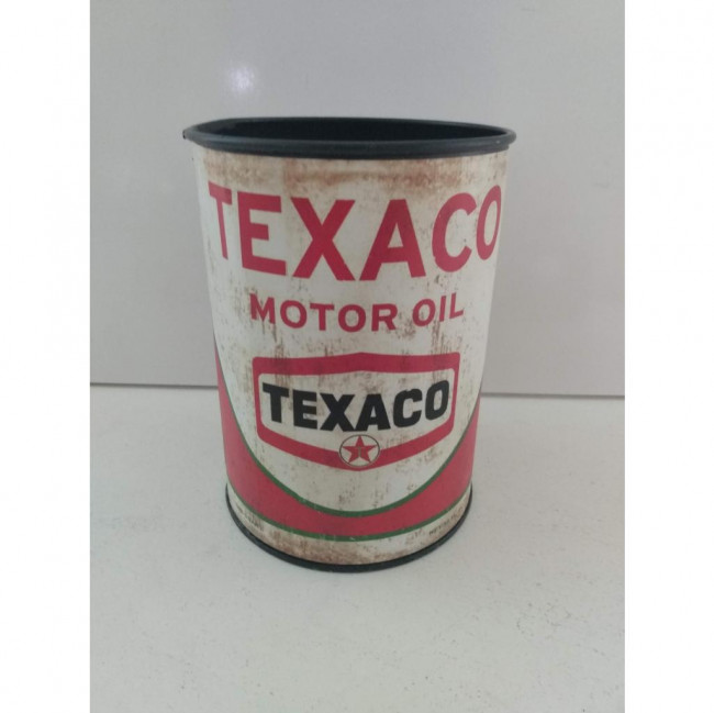 LÚDICO METAL JARRO TEXACO VERMELHO C/BRANCO