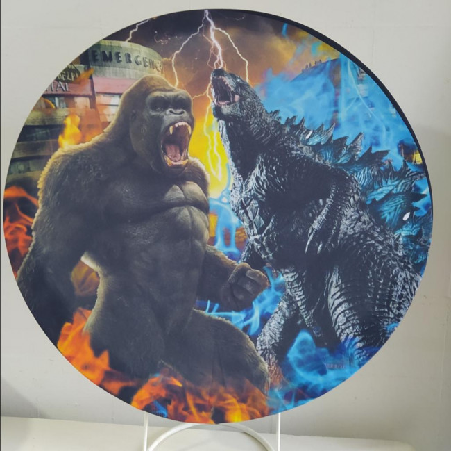 MINI  SUBLIMADO GODZILA VS KONG