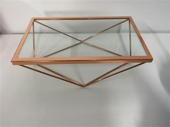 SP - ROSE GOLD E VIDRO - GEOMETRICO - 20X120X10,5 - M