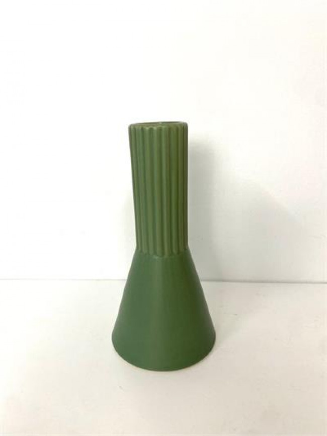 VS - VASO - CER - VERDE MUSGO - MINIMALISTA - 10,5X21