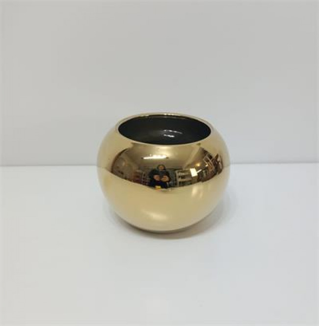 VS CER  VASO BOLA DOURADO A12D16 M