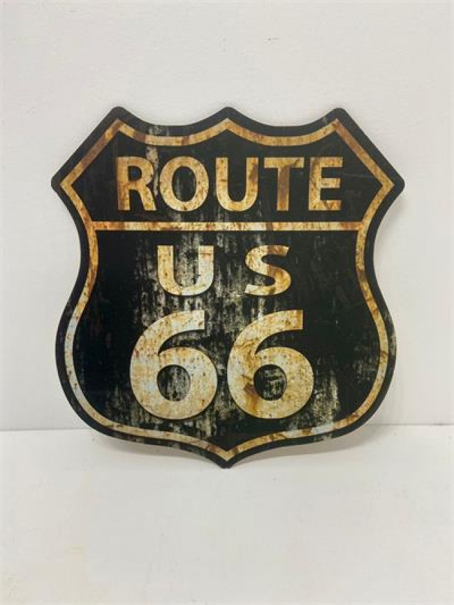 ED MAD PLACA ROUTE 66  PRETO D29