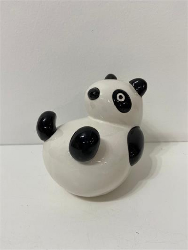 ED CER PANDA DEITADO  BRANCO/PRETO A14D15 P