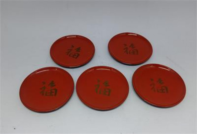 ED PLAS RED PRATO JAPONES VERMELHO QUEIMADO  KIT/C 5  D8