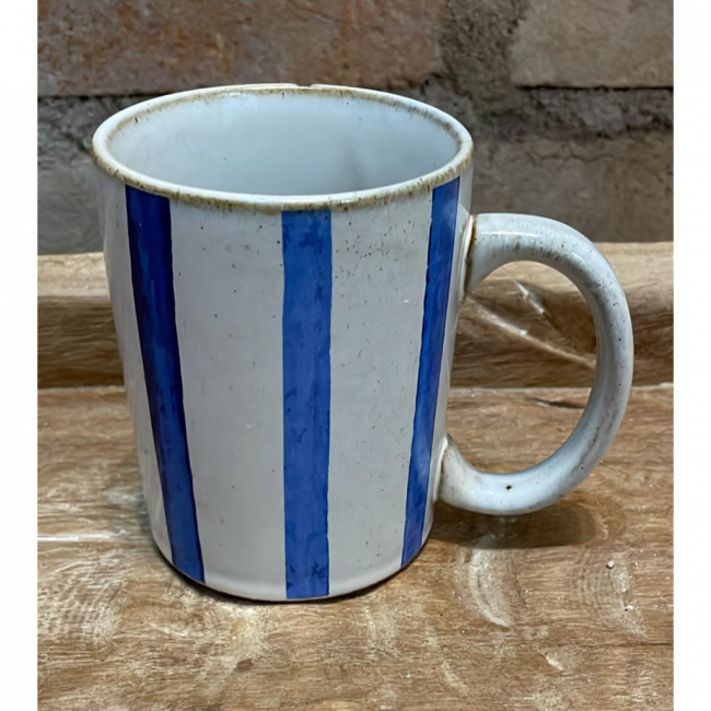 XÍCARA AZUL LISTRADA