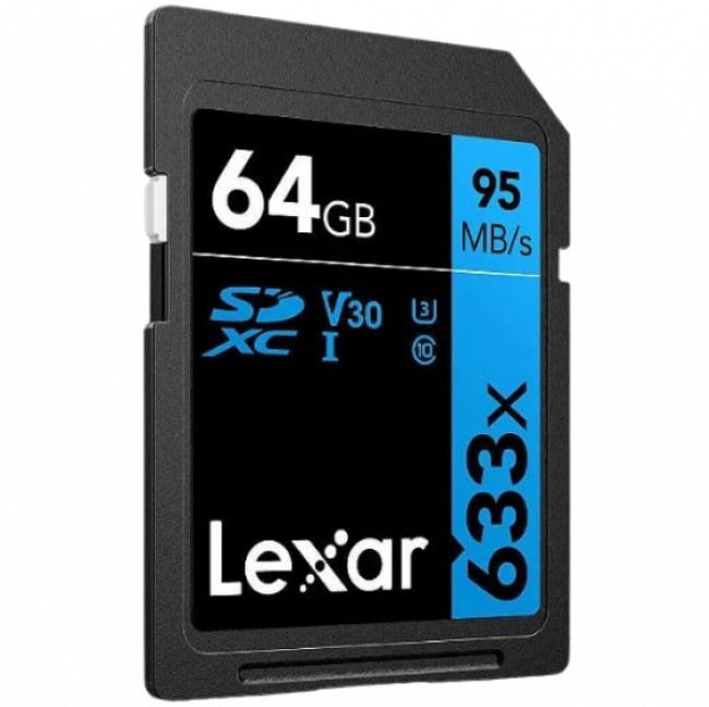 CARTÃO SD LEXAR 64GB V30