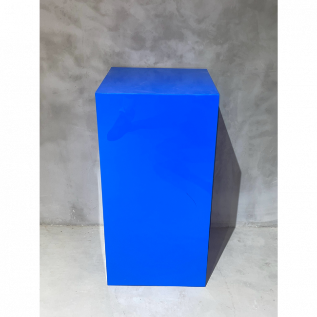 Cubo acrílico azul G