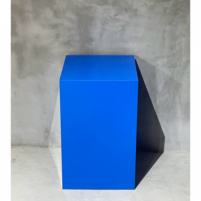 Cubo acrilico azul M