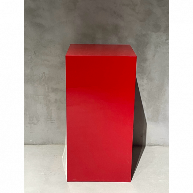 Cubo de acrílico vermelho G