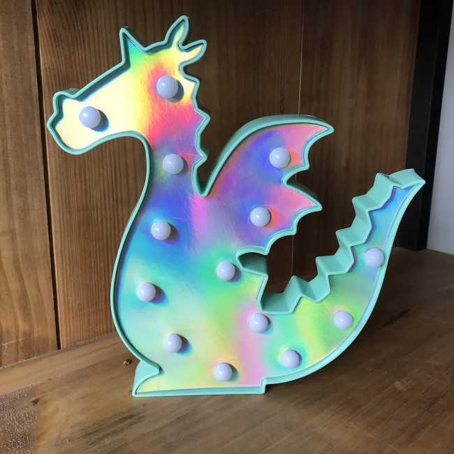 DRAGAO LUMINOSO HOLOGRAFICO PT